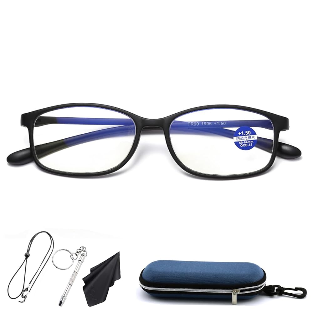お洒落老眼鏡　+1.00　軽量　新品未使用 Amazon.co.jp: [Zessilo] 老眼鏡 おしゃれ 軽量形状記憶